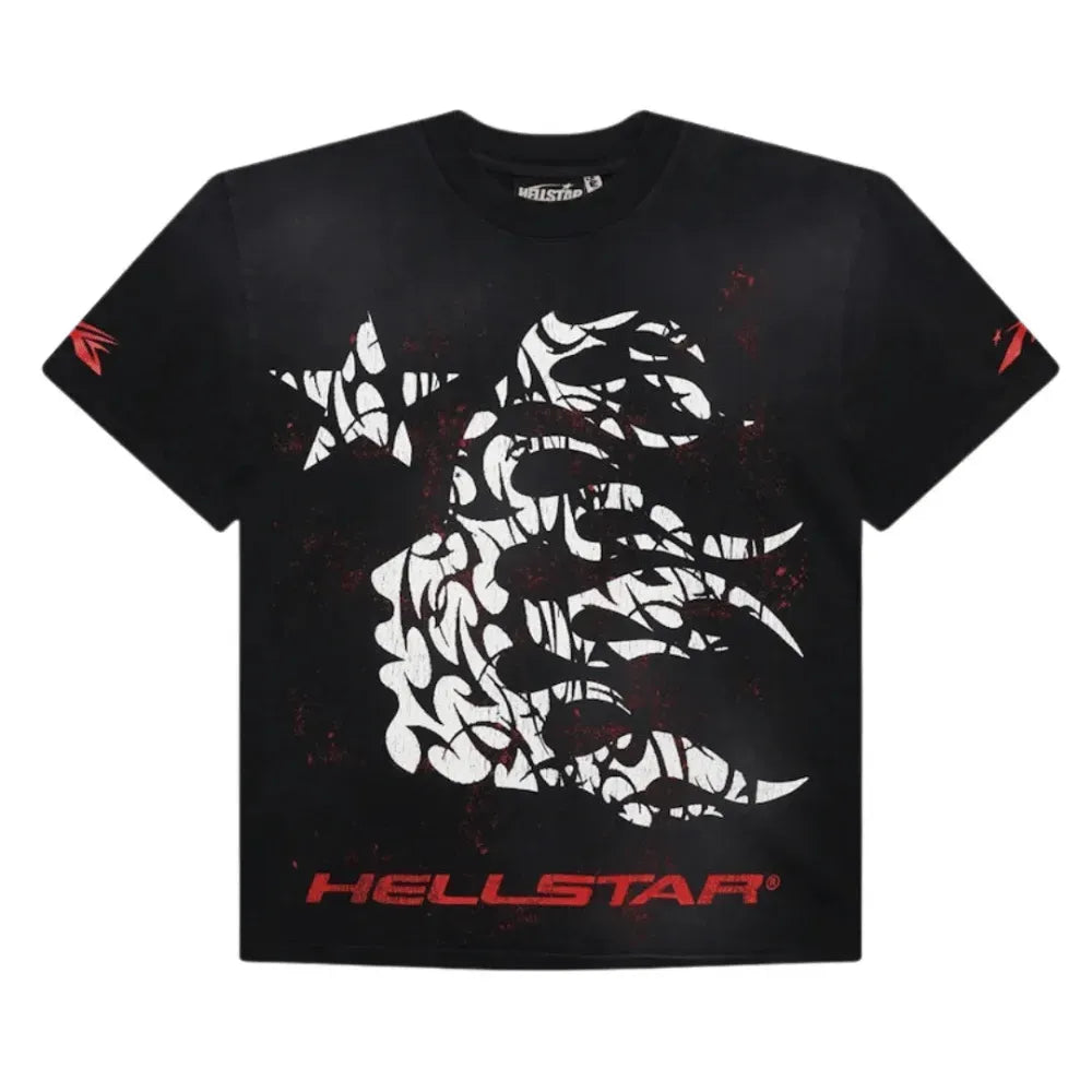 Playera Hellstar Thorn Black Red