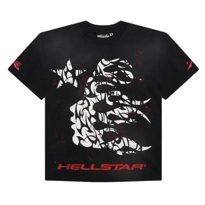Playera Hellstar Thorn Black Red