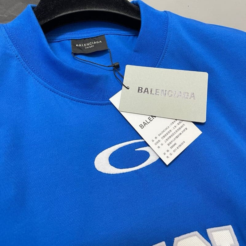 Playera Balenciaga Basketball Series Azul