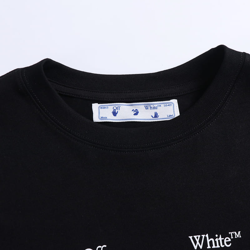 Playera Off-White Peace Worldwide Black
