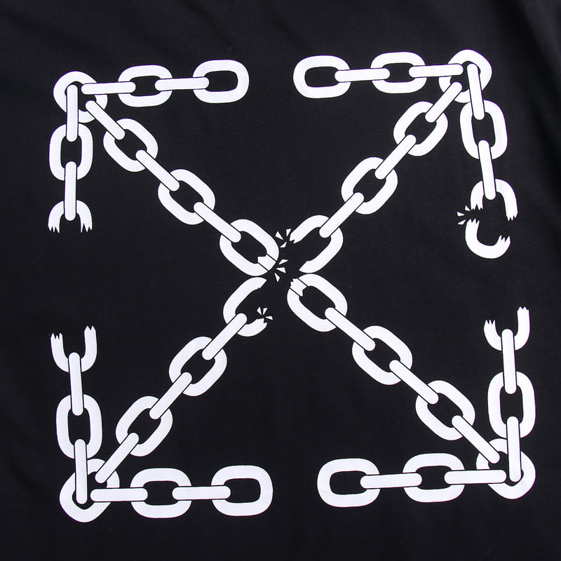Playera Off-White Chain Arrow Black