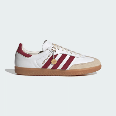 SAMBA Sporty Rich x adidas Samba OG Collegiate Burgundy–Cómodo