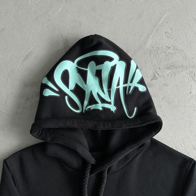 Conjunto Synaworld Logo Negro/Azul