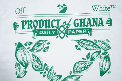 Playera Off-White x Daily Paper x Surf Ghana White