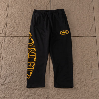 Conjunto Corteiz Superior Royale Negro/Amarillo