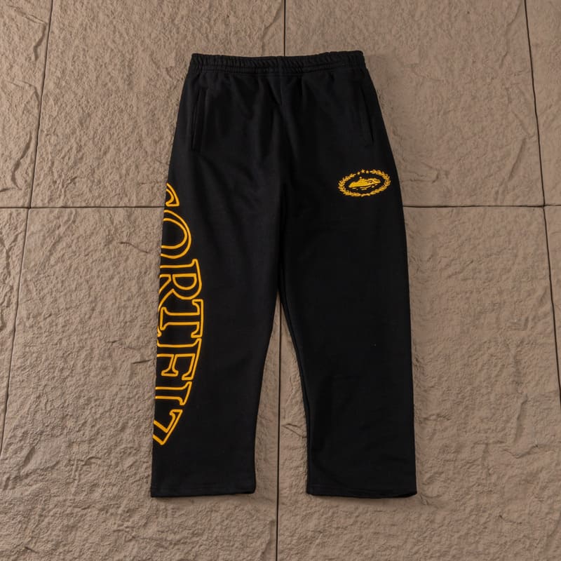 Conjunto Corteiz Superior Royale Negro/Amarillo