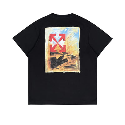 Playera Off-White Arrow On Canvas Print