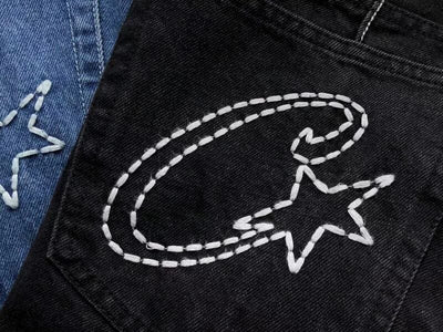 Conjunto Corteiz C-Star Denim Jeans Negro