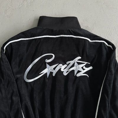 Conjunto Corteiz Veludo Negro