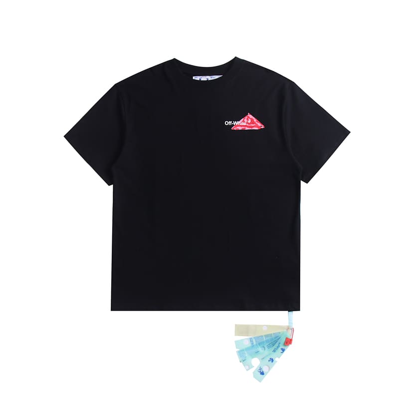 Playera Off-White Black Pink Spray