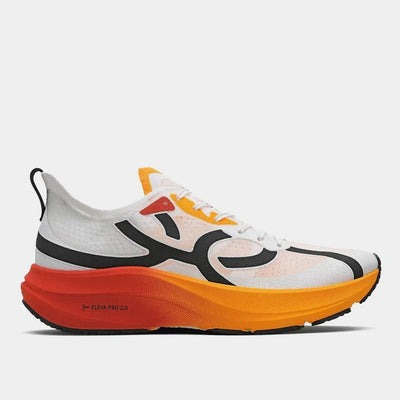 Tenis Corre 4 Blanco Naranja