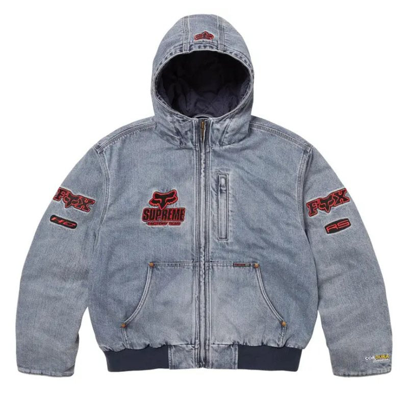 Chamarra Supreme x Fox Racing Hooded Work Denim