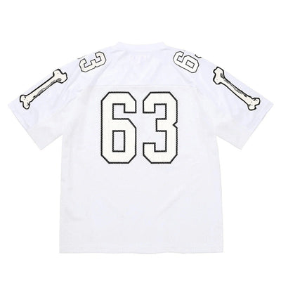 Playera Supreme Jersey Bones Football White
