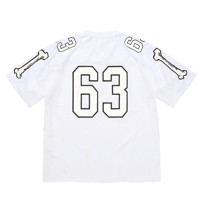 Playera Supreme Jersey Bones Football White