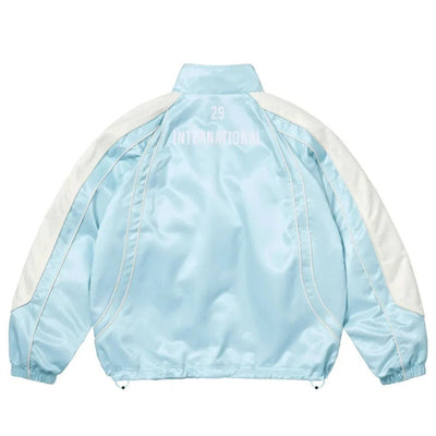 Chamarra Supreme Satin Piping Pullover Light Blue