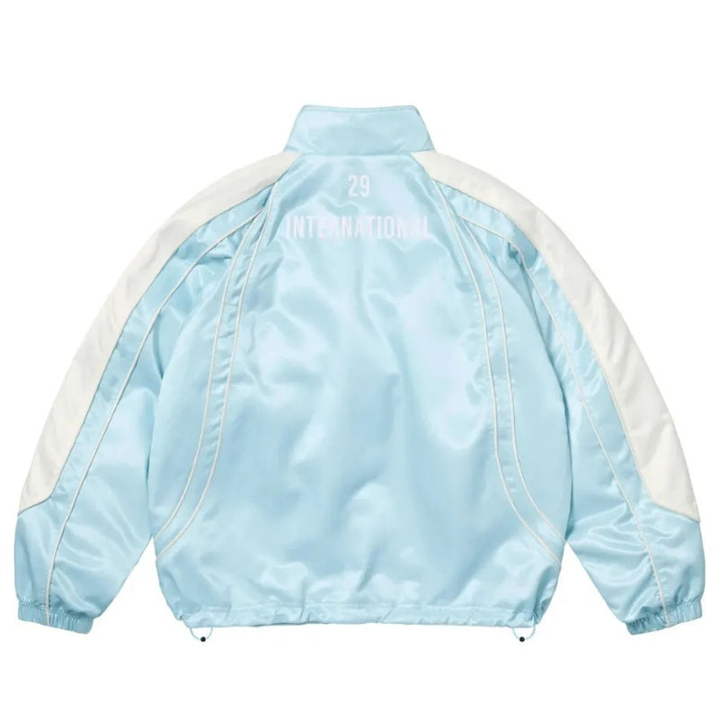 Chamarra Supreme Satin Piping Pullover Light Blue