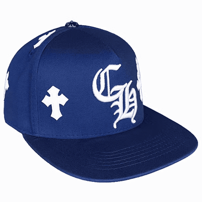 Gorra Chrome Hearts Cross Patch Azul