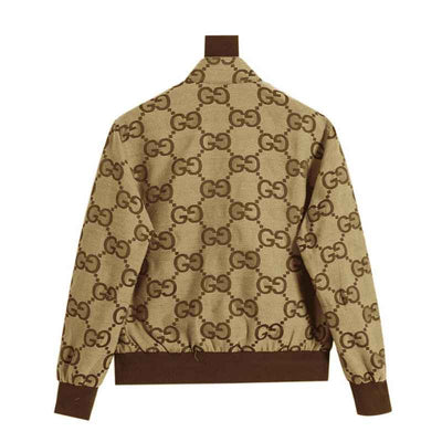 Chamarra Gucci Jumbo GG Canvas Beige