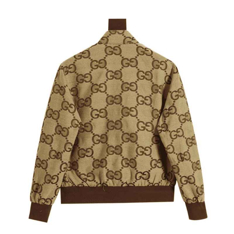 Chamarra Gucci Jumbo GG Canvas Beige