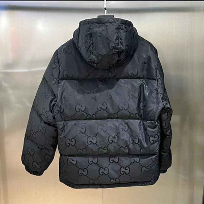 Chamarra Gucci GG Canvas Jumbo Puffer Preta
