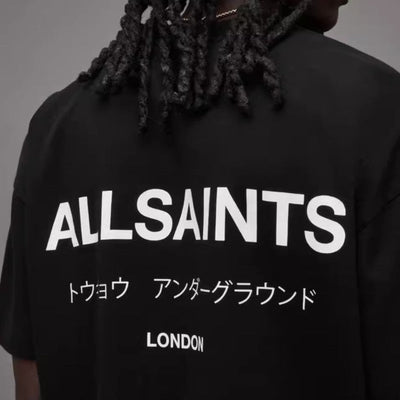 Playera All Saints "London" Oversized Preta