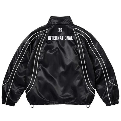 Chamarra Supreme Satin Piping Pullover Black