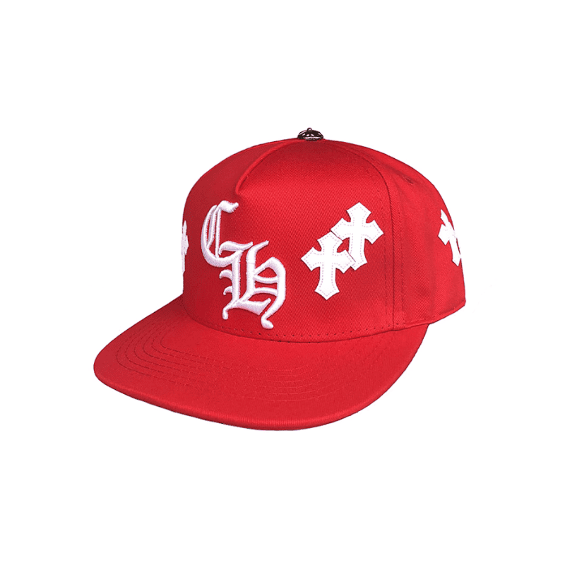 Gorra Chrome Hearts Cross Patch Rojo