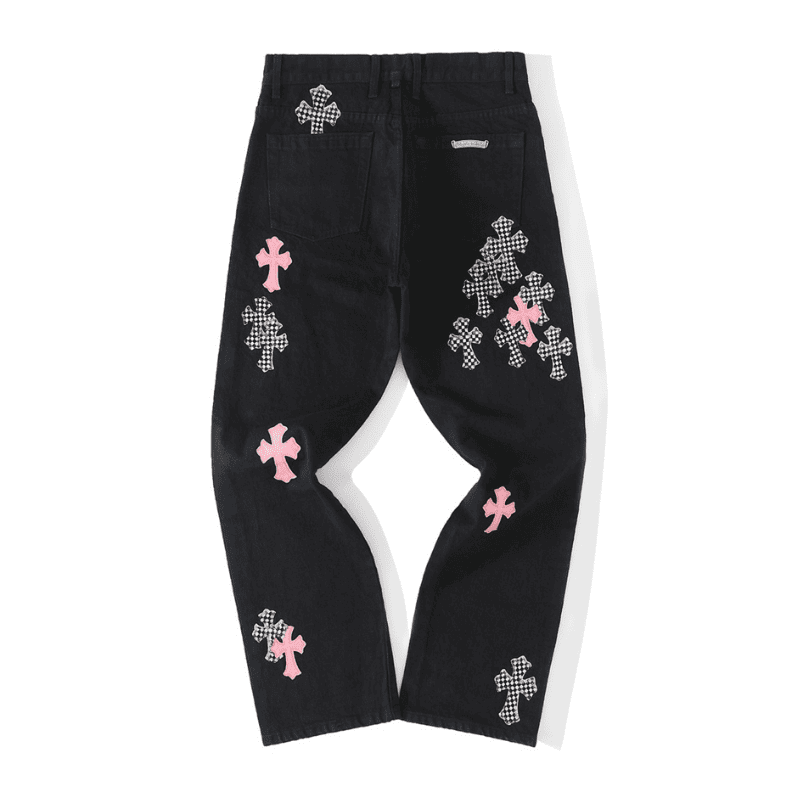 Pantalón Chrome Hearts Jeans Cross Patch Fleurknee