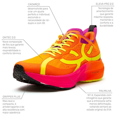 Tenis Corre 4 Naranja