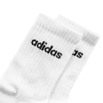 Calcetines Adidas Cushioned Linear Crew Socks 6 Pares Blanco
