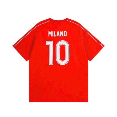Playera Balenciaga Milaño #10 Soccer Jersey Oversized Red