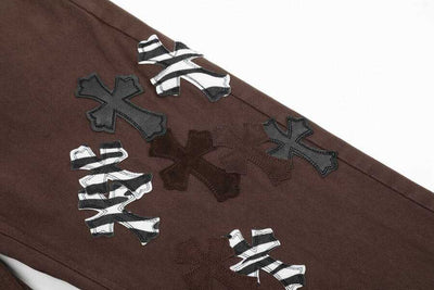 Pantalón Jeans Chrome Hearts Patches Cross Bown