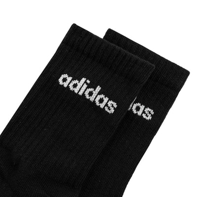 Calcetines Adidas Cushioned Linear Crew Socks 6 Pares Blanco, Negro y Gris