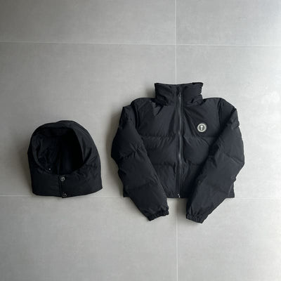 Chamarra Feminina Trapstar Irongate Hooded Puffer Black