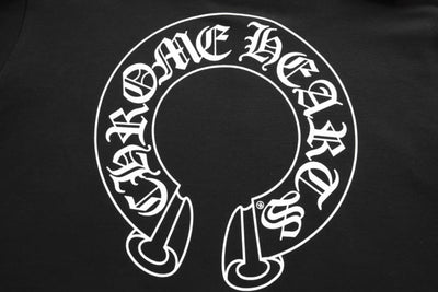 Moletom Chrome Hearts Horseshoe Floral Negro