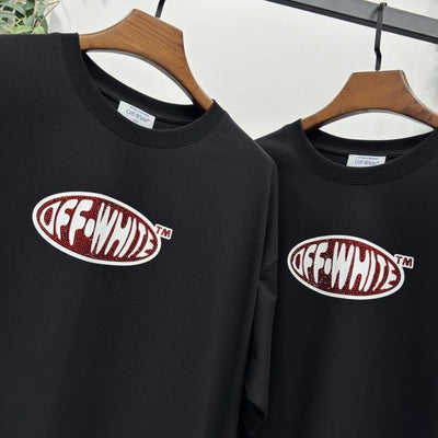 Playera Off-White Crystal Logo