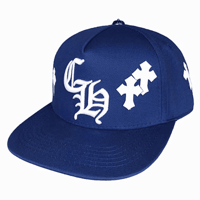 Gorra Chrome Hearts Cross Patch Azul