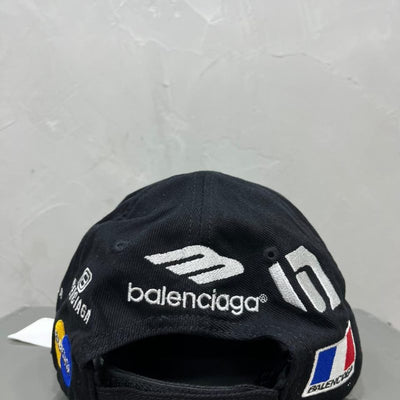 Gorra Balenciaga Racer Cotton Drill Black