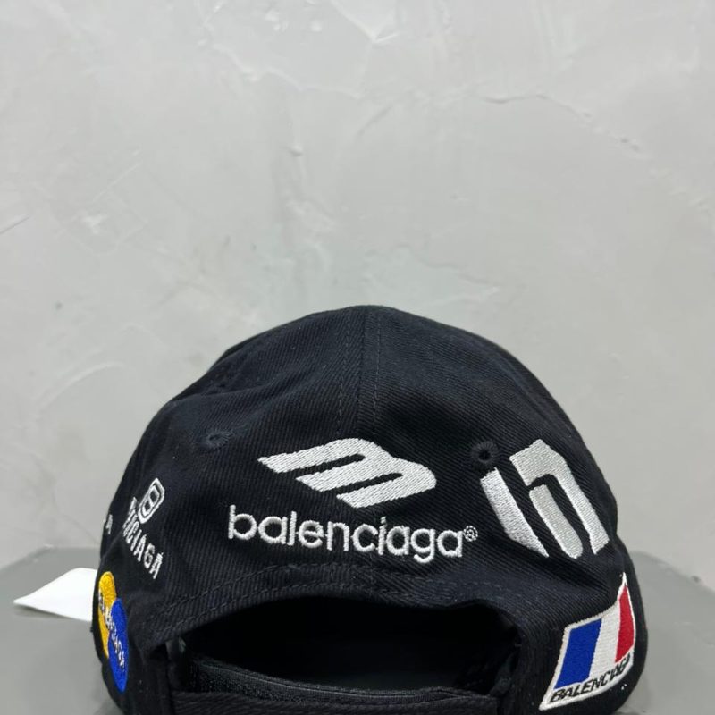 Gorra Balenciaga Racer Cotton Drill Black