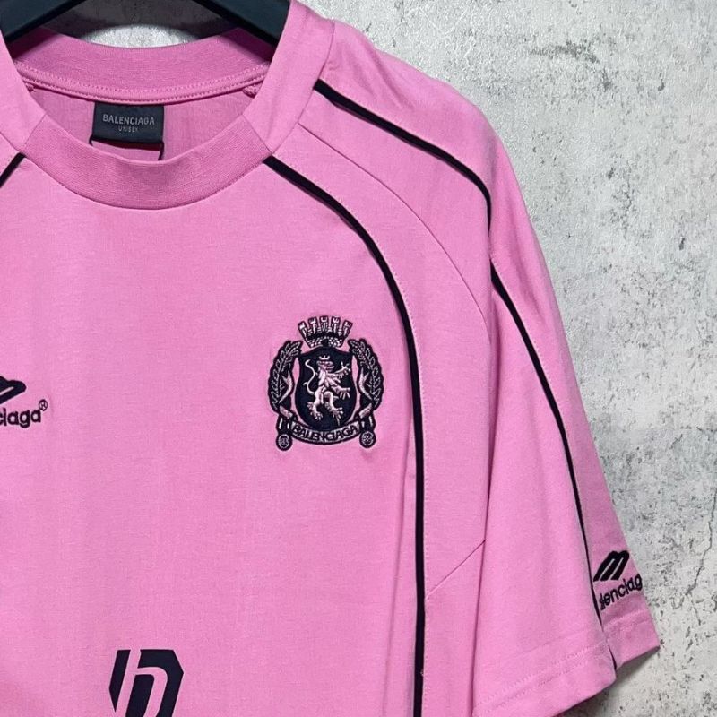 Playera Balenciaga Shanghai #10 Soccer Jersey Oversized Pink