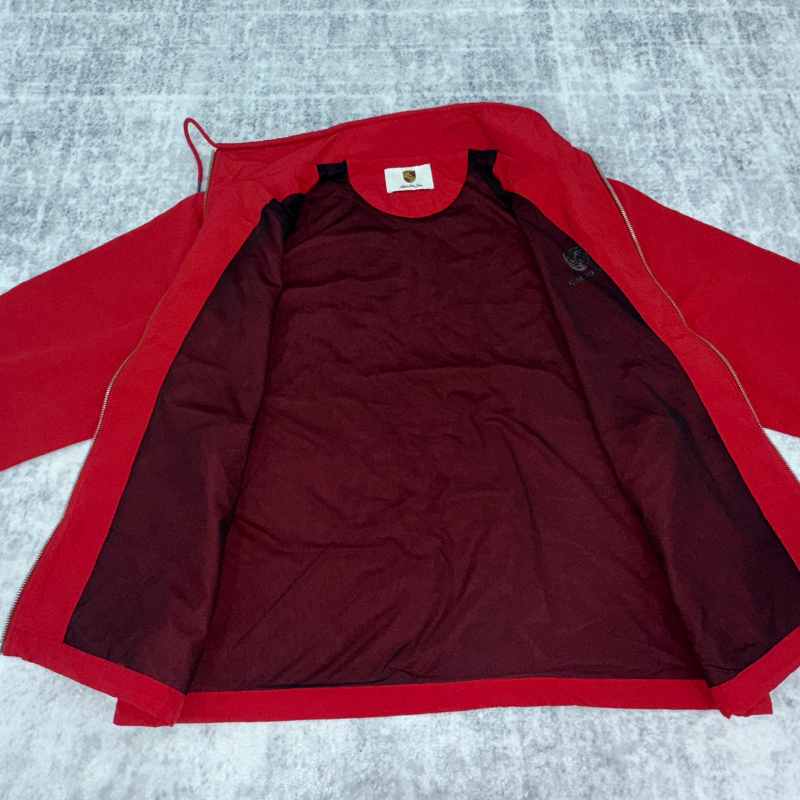 Chamarra Aimé Leon Dore x Porsche Nylon Track Red
