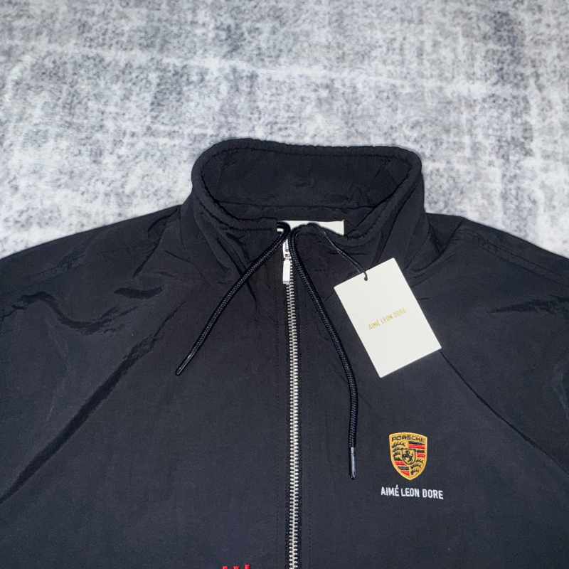 Chamarra Aimé Leon Dore x Porsche Nylon Track Black