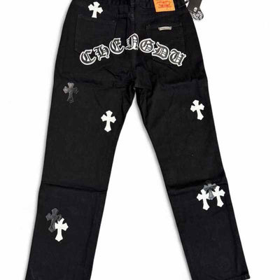 Pantalón Jeans Chrome Hearts Cross White