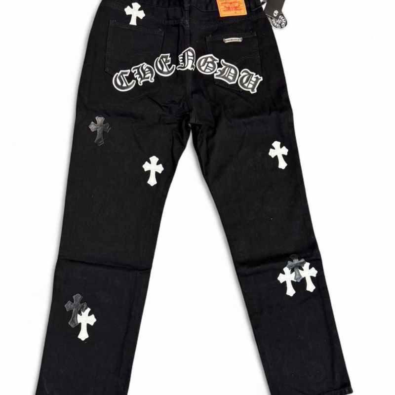 Pantalón Jeans Chrome Hearts Cross White