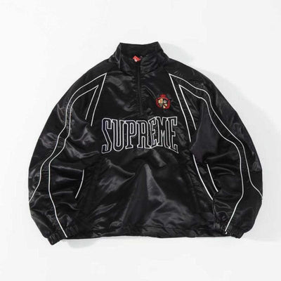 Chamarra Supreme Satin Piping Pullover Black