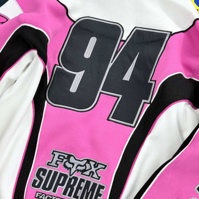 Chamarra Supreme x Fox Racing Zip Up Hooded Pink