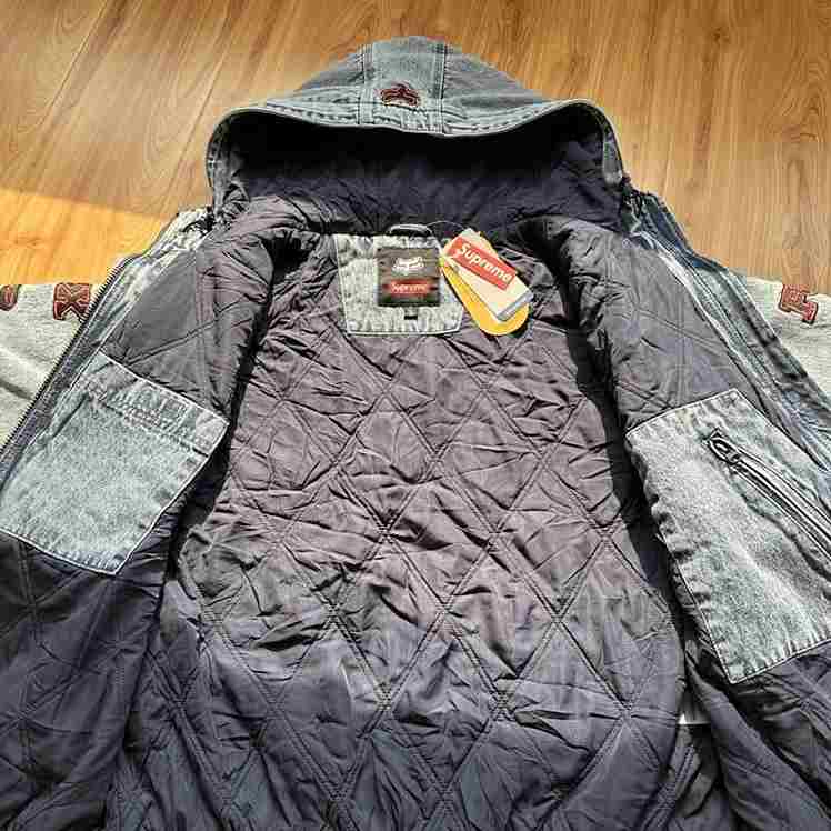Chamarra Supreme x Fox Racing Hooded Work Denim