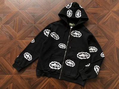 Moletom Denim Tears x Corteiz Zip Black
