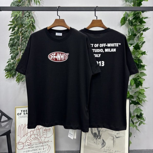 Playera Off-White Crystal Logo