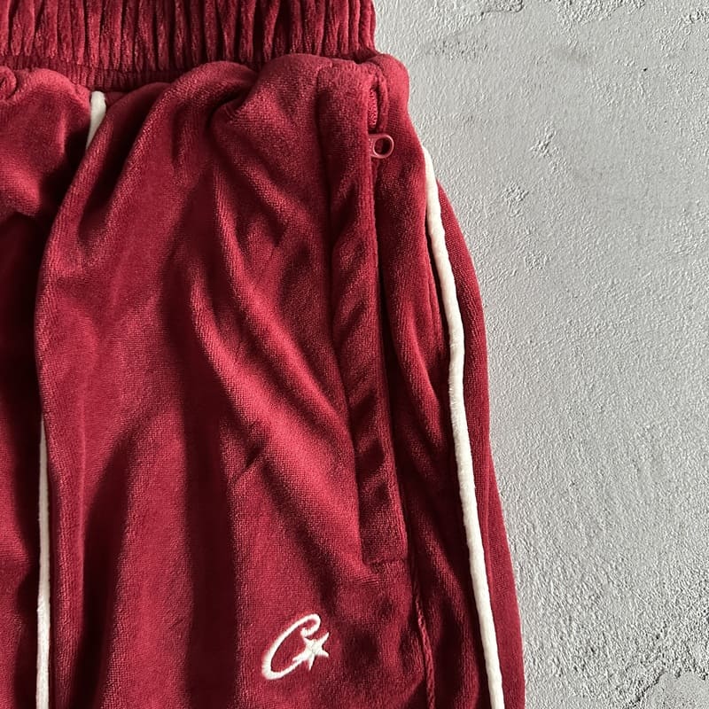 Conjunto Corteiz Veludo Rojo
